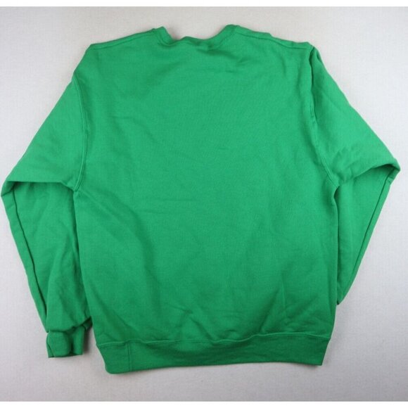 CHRISTMAS - SANTA CLAUS - MEN'S GREEN PULLOVER HOLIDAY SWEATSHIRT - SIZE L - NWT - Picture 5 of 5
